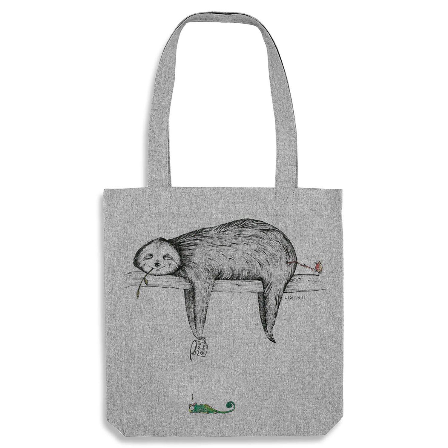 Tragetasche  tragen  tote bag  Tiere  taschen-auto  Taschen  Tasche  Stofftasche  shopping  recycelt  over-10  nachhaltig  Lifestyle  Jute Beutel  jute bag  handtasche  faultier  Einkaufstasche  beutel  10-50  ligarti