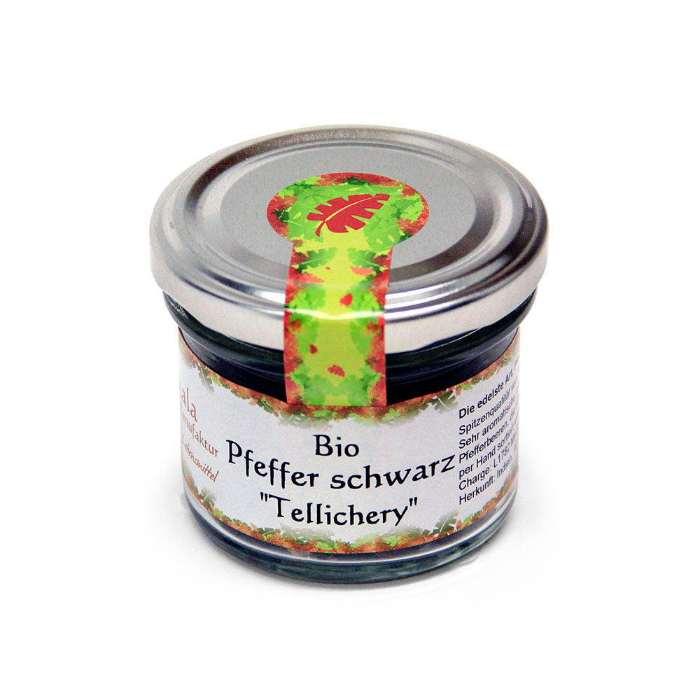 Bio Pfeffer Schwarz "Tellichery" 50 g