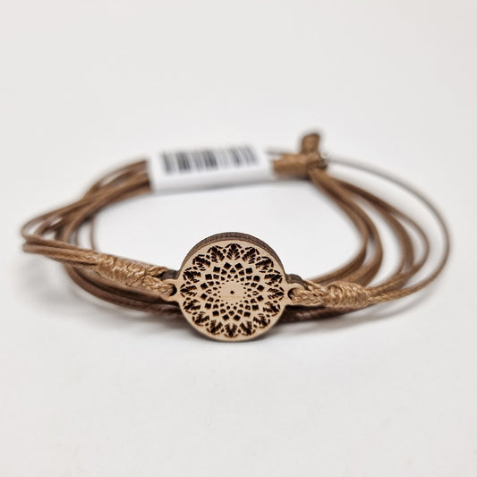 Pastarro LAP Armband "Kordel" Mandala lang, taupe, Bild 1