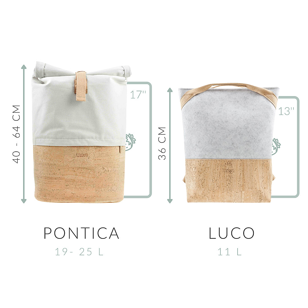 Rucksack "Pontica", Kork, weiß